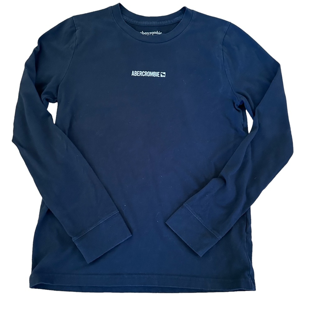 Abercrombie Kids Long Sleeves Tee Shirt Black Size 13-14